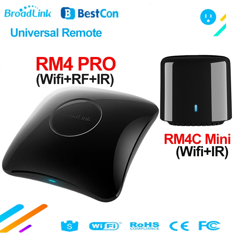 BroadLink RM4 PRO WiFi RF ИК пульт дистанционного управления BestCon RM4C Mini Wifi умный дом ler
