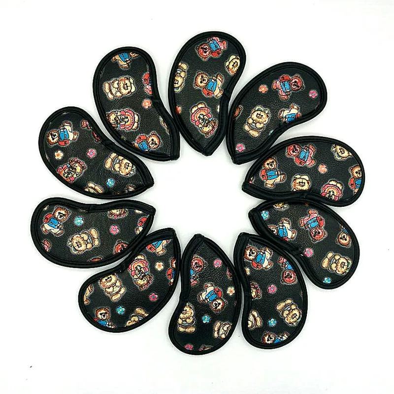 [4 цвета] чехол для головы с медведем из ПУ кожи # 3-9PAS полный комплект 10 шт./лот |