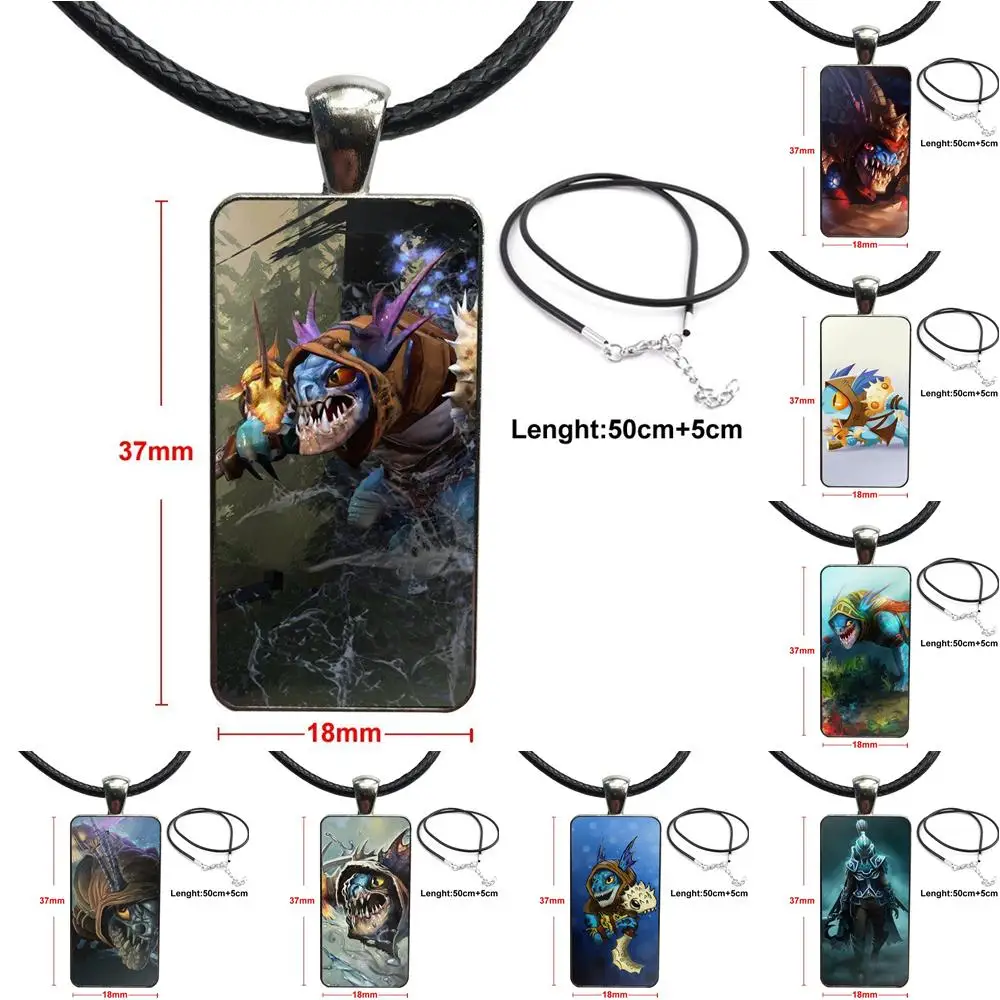 Для женщин Рождественский подарок Dota 2 Slark сталь цвет стекло кабошон с