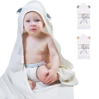 Высококачественное детское полотенце, Детская мочалка, органическое бамбуковое детское банное полотенце, очень мягкое и плотное полотенце с капюшоном для новорожденных, Детская мочалка