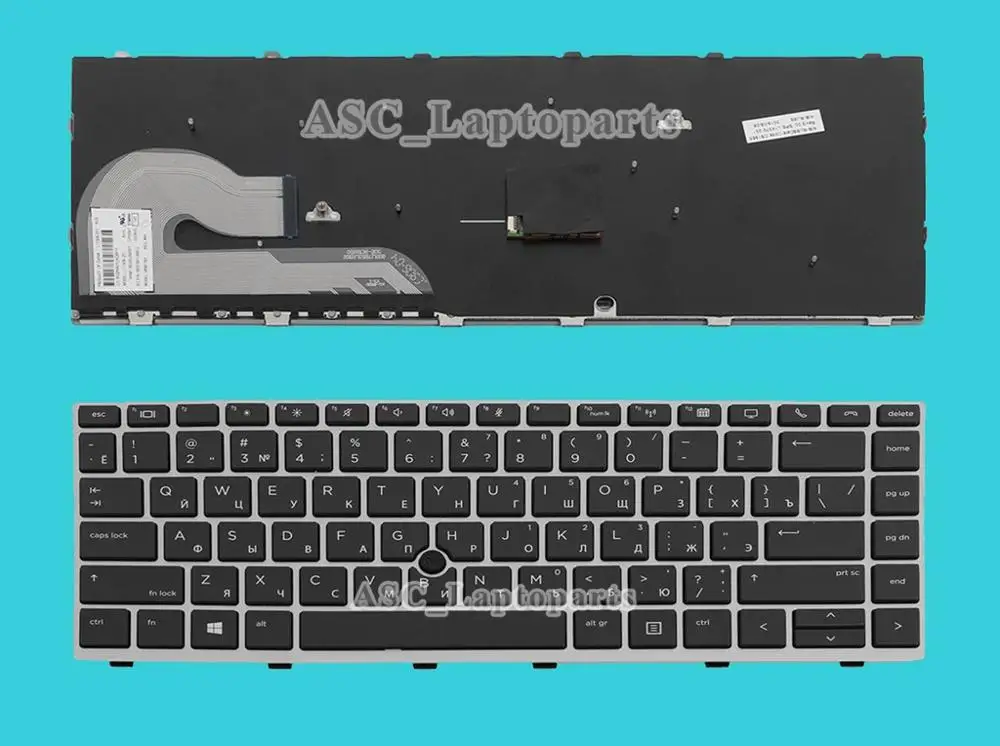 Новая русская и английская клавиатура для HP EliteBook 840 G6 846 745 без подсветки