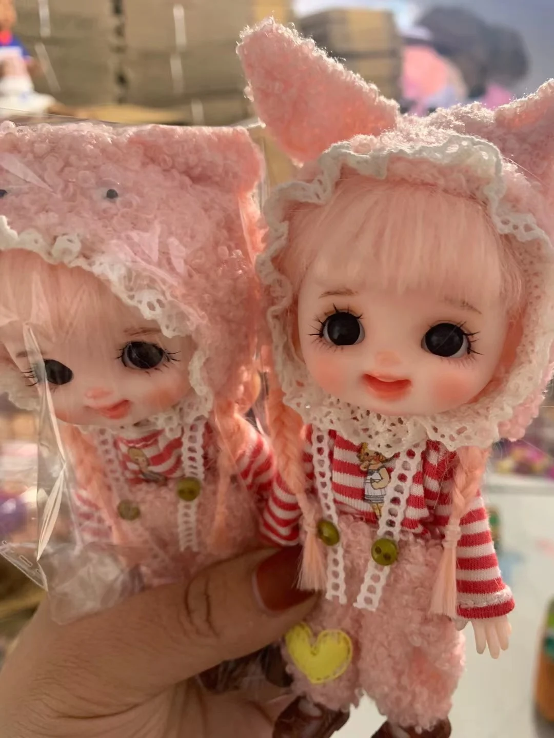 

Ob11 Mini Fashion BJD Dolls Makeup Movable Joints 3D Beautiful Princess 13CM Cute Doll for Girls Fashion Birthday Gifts DIY Toy