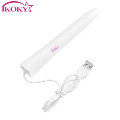 USB нагревательный стержень IKOKY для мастурбаторов 45 градусов Цельсия умный термостат с подогревом стержень Анальная Вагина грелка секс-игрушки для мужчин секс-шоп
