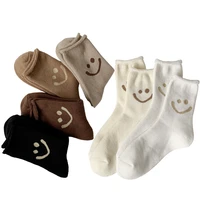 winter warm thermal socks smiley women trend wool socks fluffy fuzzy cashmere snow cotton white black sleeping socks 2020 new