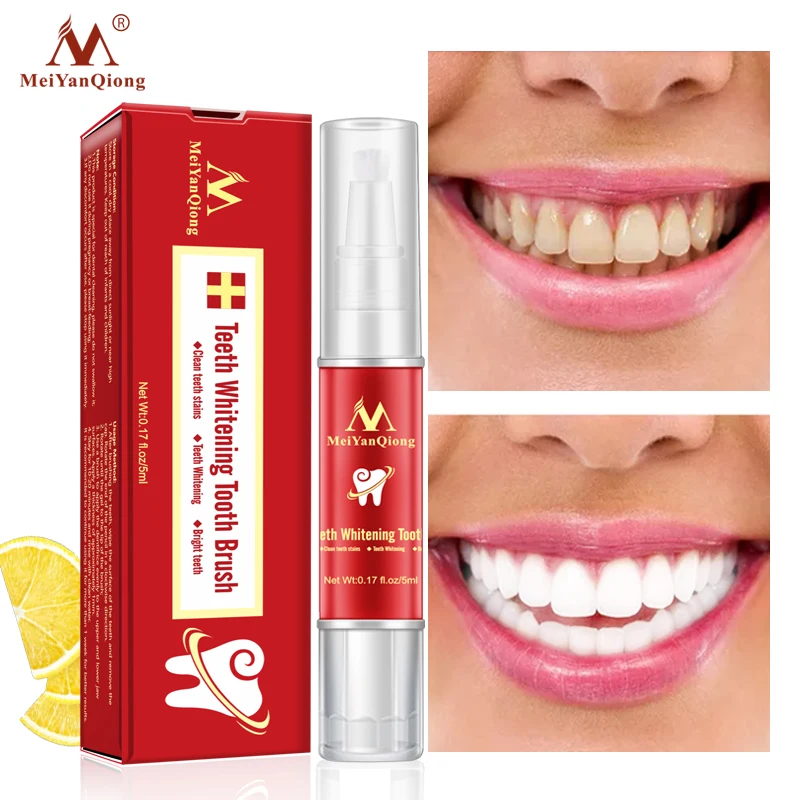 

MeiYanQiong Teeth Whitening Tooth Brush Essence Oral Hygiene Cleaning Serum Removes Plaque Stains Tooth Bleaching Dental