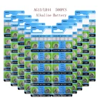 AG13 500 шт. 30 мАч 1,55 в AG 13 LR44 L1154 RW82 RW42 SR1154 SP76 pila SR44 кнопочные батареи для часового элемента, монетная батарея