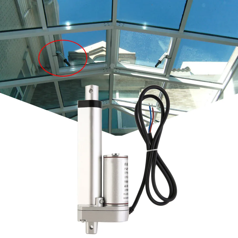 DC 12V 100 мм многофункциональный линейный привод мотор прямого тока сверхмощный 500N 20 мм/сек. мотор