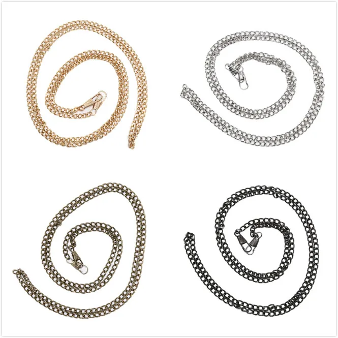 1 шт. DIY Длинные 120 см металлические цепи пряжки сумочки ремешки на плечо для сумок