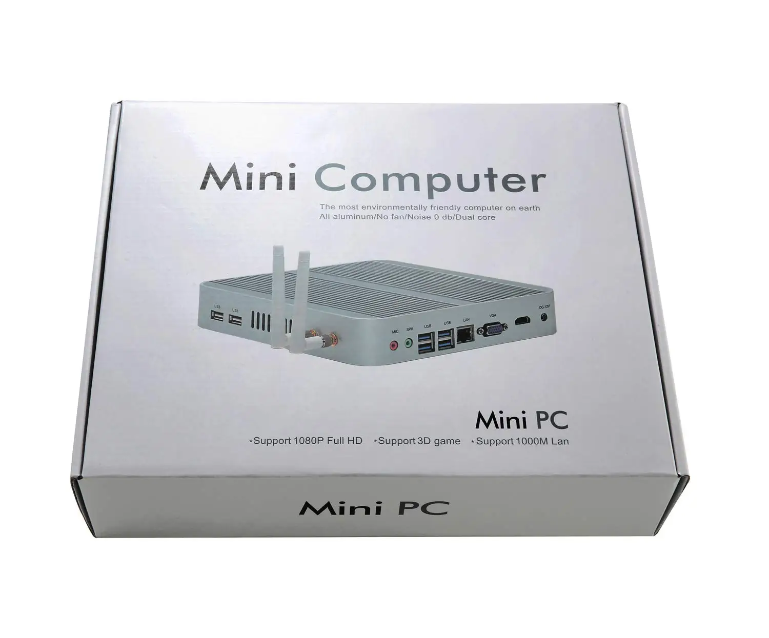 Безвентиляторный промышленный мини ПК с Windows 10 Pro/Linux Ubuntu (убу́нту операционная