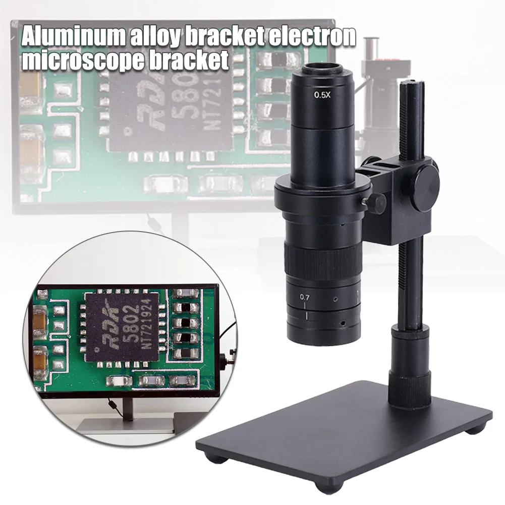 

Adjustable Heigh Aluminium Alloy Stand for Clamping 40/50mm Digital Microscope Lifting Mount for Phone Repair WWO66