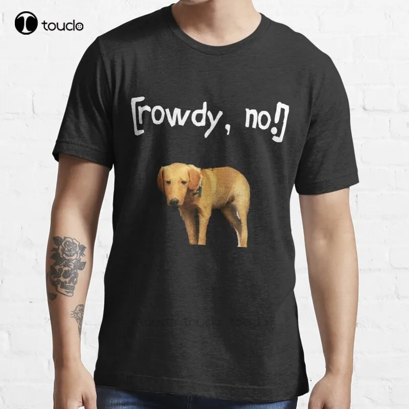 Новый Rowdy No! Мужская хлопковая футболка футболки для учителей индивидуальная