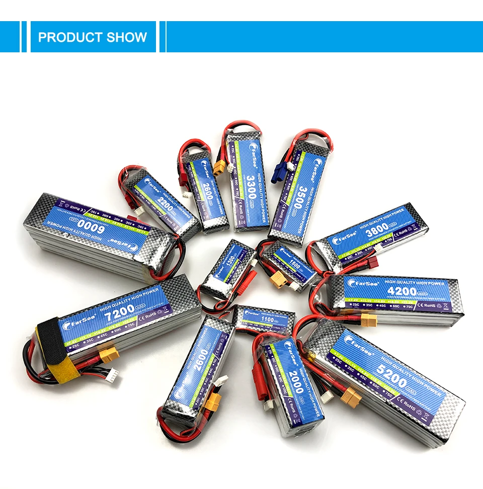 Аккумулятор LiPo Farsoo RC 6S 22 2 в 1100 мАч 2200 2800 25C35C для радиоуправляемых игрушек