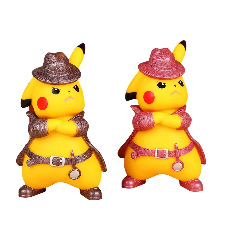 

Kawaii Pokemon Anime Peripheral Model Series Action Figures Pokmon Detective Pikachu Cartoon Cute Figure Birthday Present
