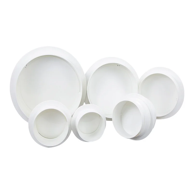

80-200mm Round Pipe Draft Blocker ABS Exhaust Fan Check Valve for Bathroom Kitchen Tube Valve Ventilation Grill Home Accessories