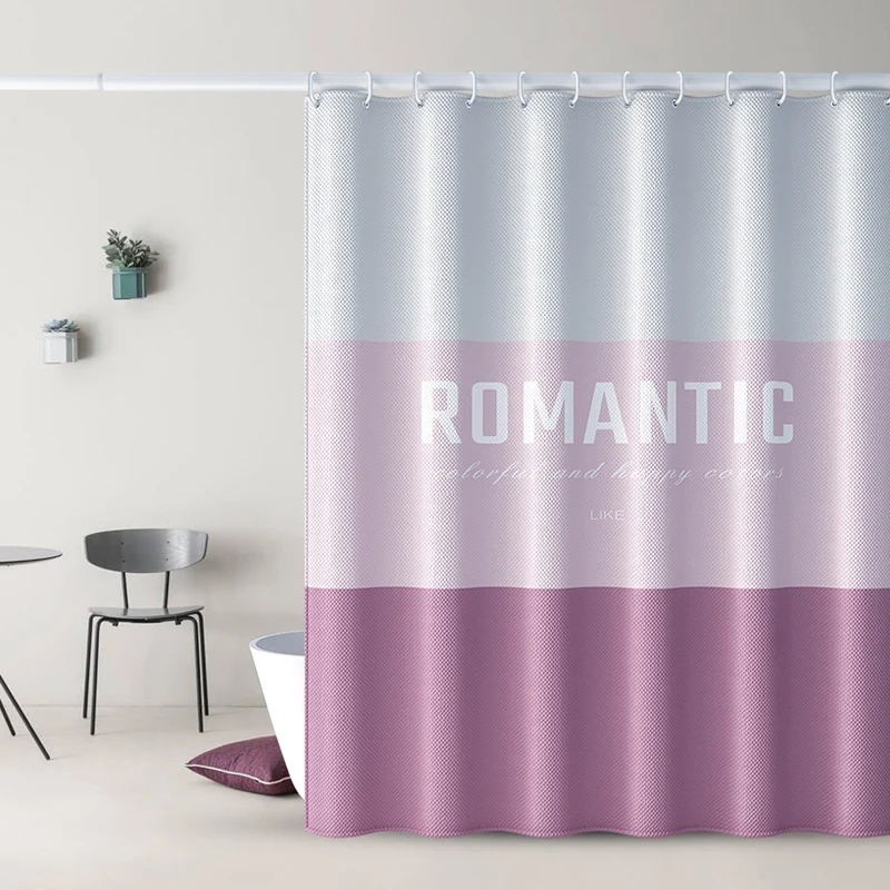 

Thick Polyester Shower Curtain Nordic Modern Cute Luxury Shower Curtain Waterproof Bathroom Douchegordijn Home Products DG50YL