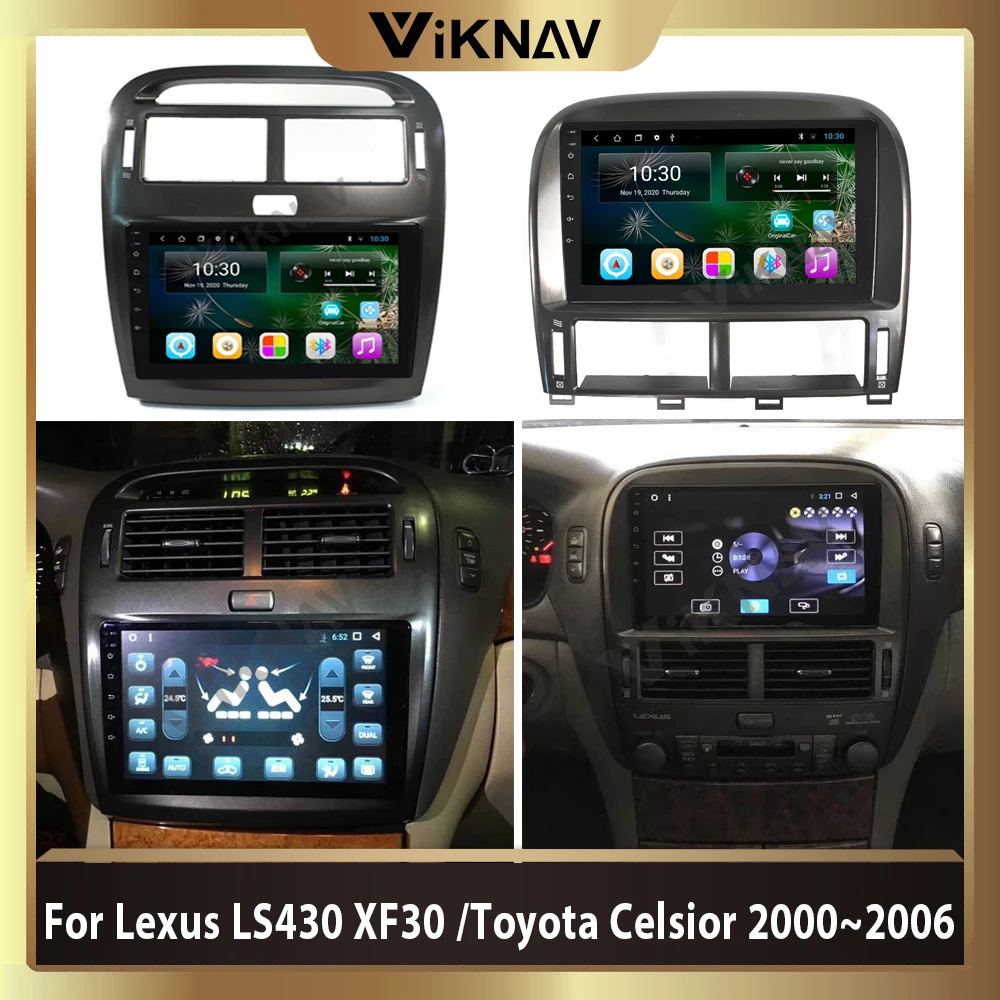 

Автомагнитола на Android 10,0 с GPS-навигацией для Lexus LS LS430 XF30, для Toyota celyor 2000-2006, стерео, автомобильный мультимедийный плеер