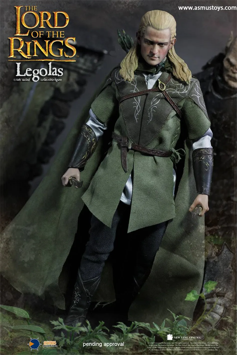 Игрушки Асмус LOTR010LUX Хоббит 1/6 эльфийский принц Леголас 1" Коллекция фигурка для фанатов подарок для хобби