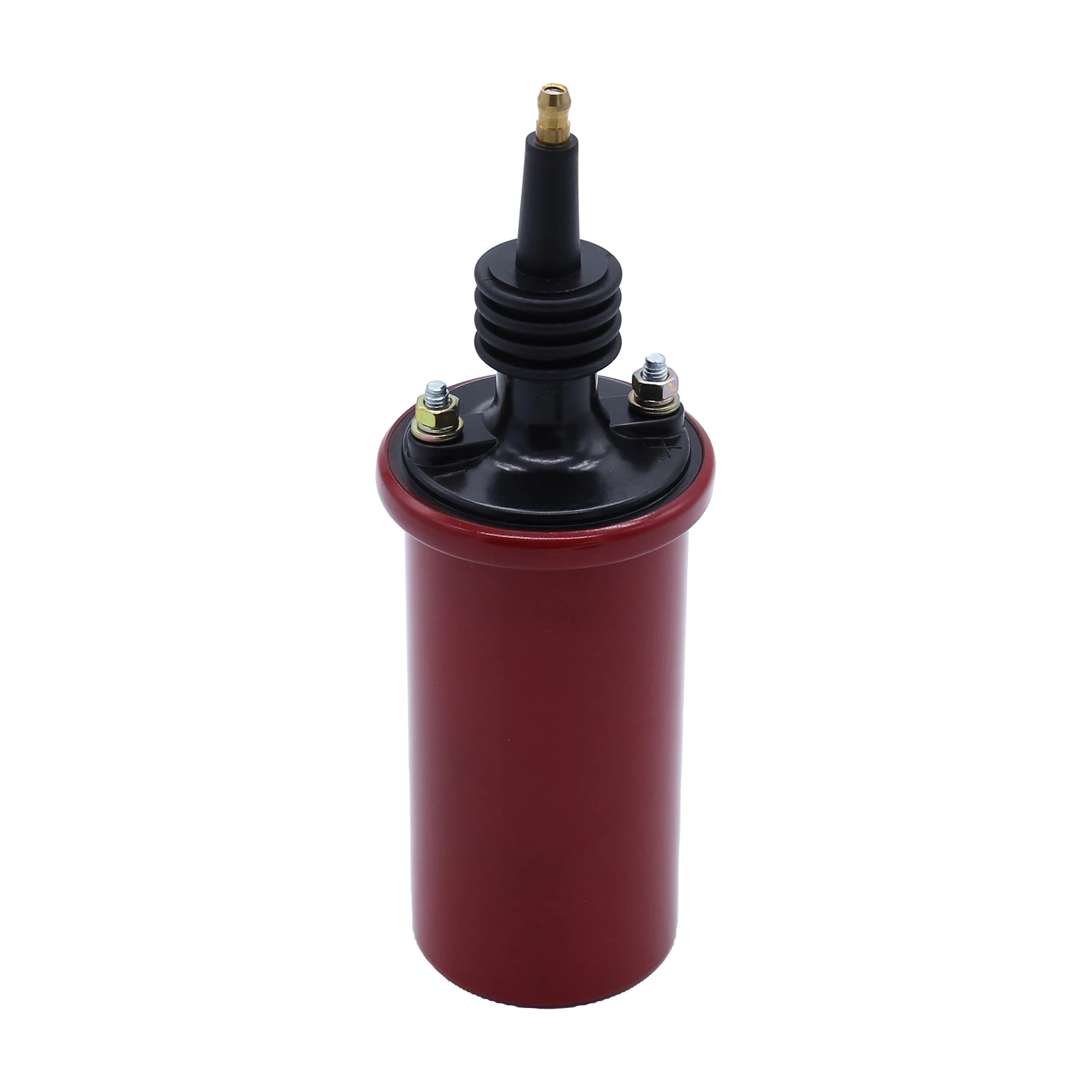 

Red Blaster 3 Oil Filled Coil Ignition Coil Canister Round without Label HEI-style Boot 45,000 Volts High Vibration 1 Piece