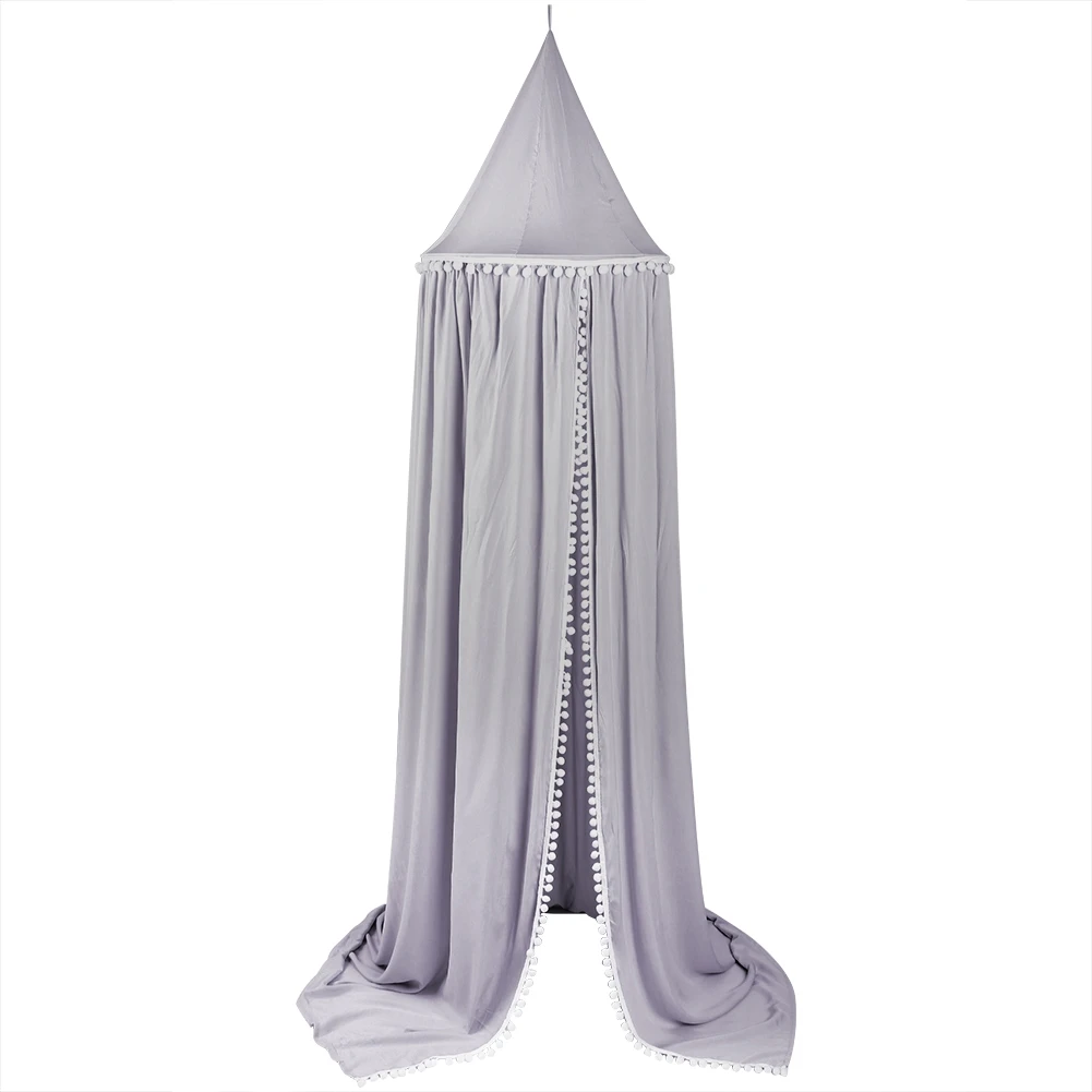 Скандинавская хлопковая декоративная шторка с помпоном в виде шариков для