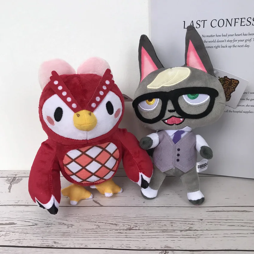 

2020 Animal Crossing Plush toy Cartoon Rainbow Bear Animal Crossing New Horizons Plush Toys Soft Stuffed Doll Toys for Children