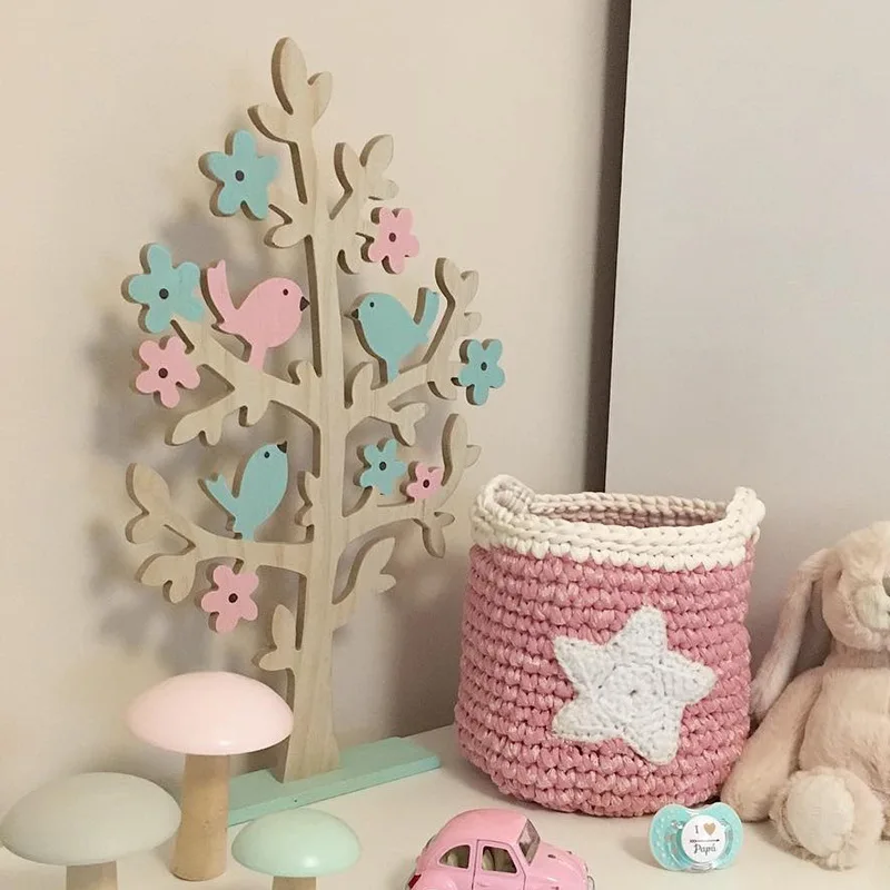 Деревянное дерево в форме украшение для стола ювелирные изделия Витрина