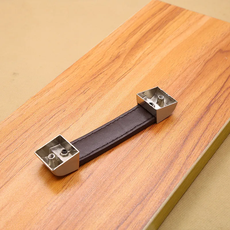 Кожаные ручки из цинкового сплава для мебели шкафа нагрудный ящик ручка чемодана