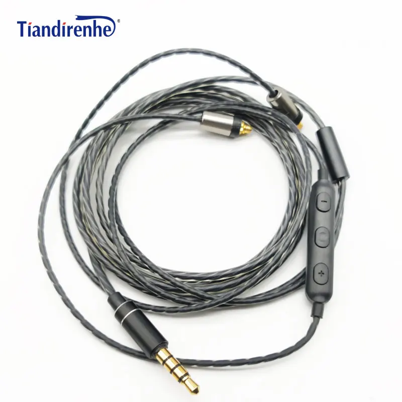 Обновленный кабель HIFI MMCX для Shure SE215 SE535 SE846 SE425 ue900 наушники кабели 3 5 мм с