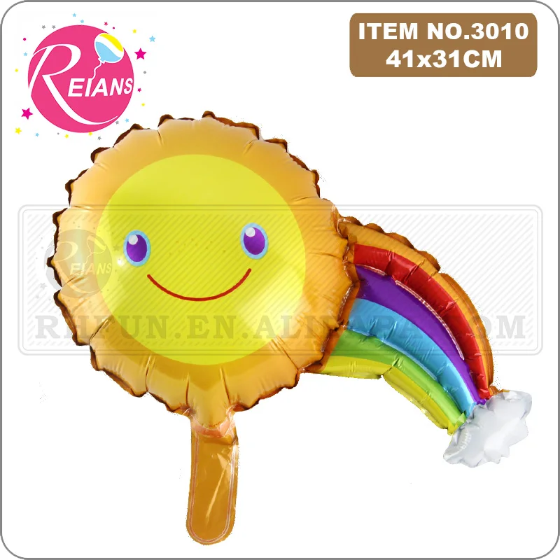 

Mini Rainbow Smile Cloud Balloons children's birthday party balloon new kids sunshine toy sun flower bee Anniversary Decoration