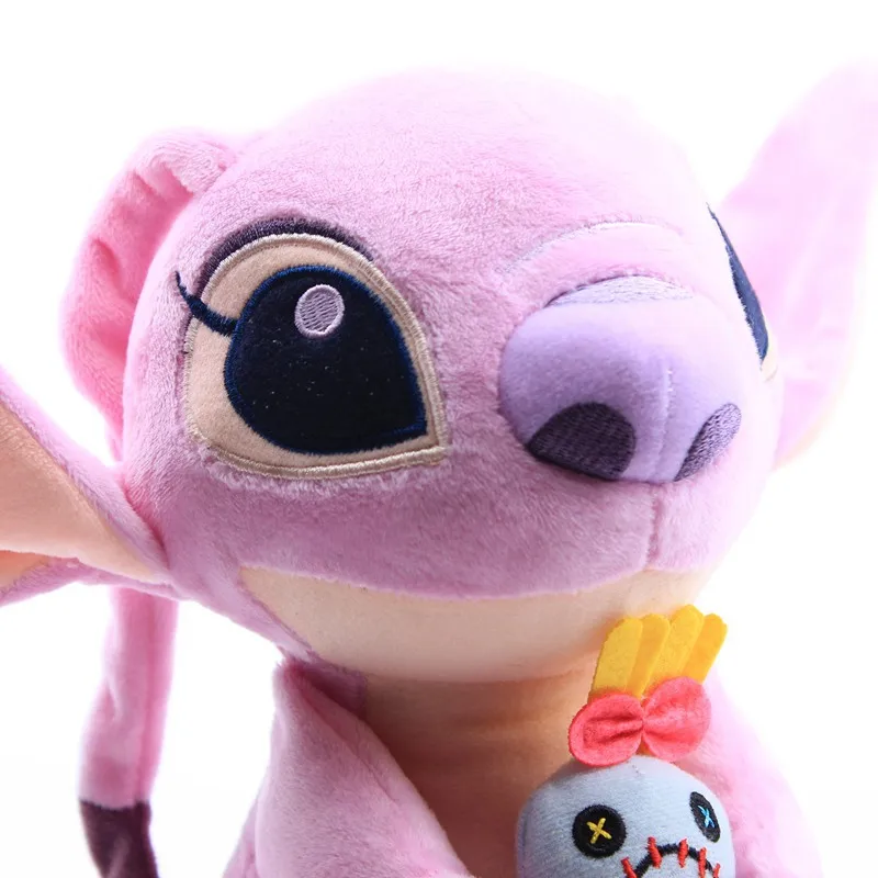 25 см Disney Cute Lilo andStitch Мягкие плюшевые игрушки кукла розовый Ангел Холдинг Scrump