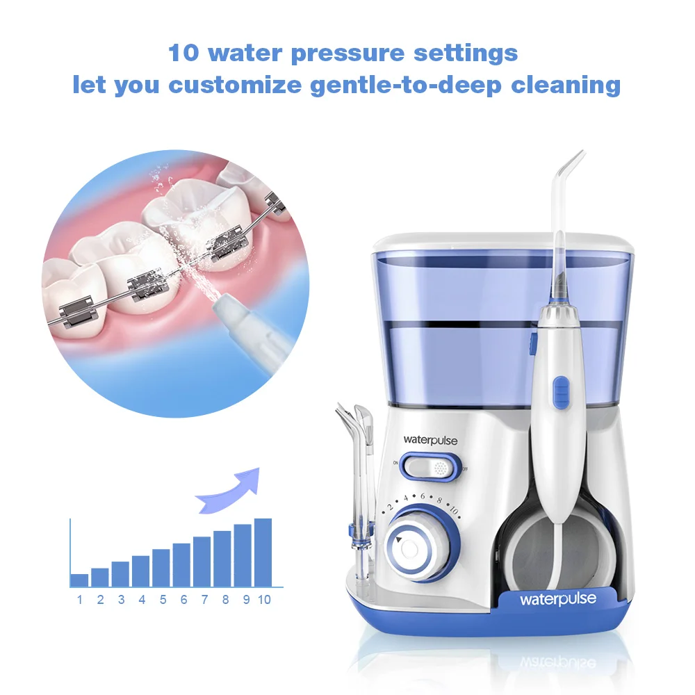 Waterpulse V300 зубная нить Профессиональный орошения ротовой полости 800 мл гигиена рта