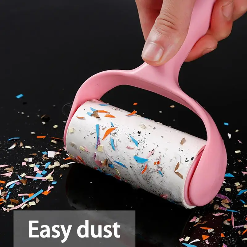 

RYRA High Quality 60 Sheets With Handle Brush Dust Remover Sticky Clothes Pet Dog Hair Fabric Fluff Roller Cleaner Accessories