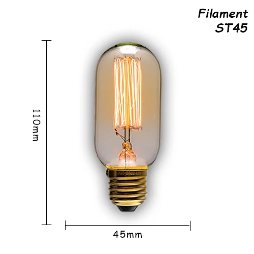 6 шт./партия edison светильник лампочка E27/E14 старинные лампы 110 V/220 В ампулы для дома/мебель для спальни/мебель для гостиной Декор 40 Вт/60 Вт можно использовать энергосберегающую лампу или светодиодную лампочку