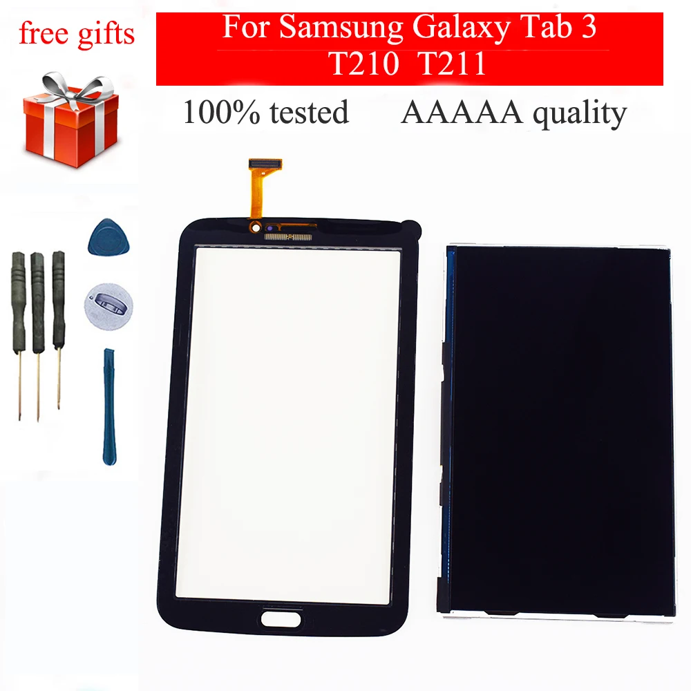 Для Samsung Galaxy Tab 3 7 0 SM T210 T211 сенсорный экран дигитайзер сенсор стекло + ЖК дисплей