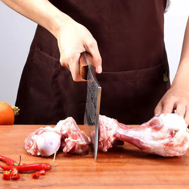 Нож для резки стальные китайские кухонные ножи инструмент овощей курицы рыбы