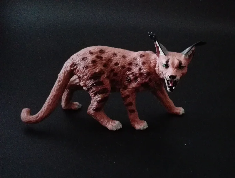 leopard cat Оригинальная натуральная дикая джунгли, ферма, животное, птица, серия, леопард, кошка, пантера, ягуар, Коллекционная модель, детская игрушка, подарок для детей - Цвет: leopard cat