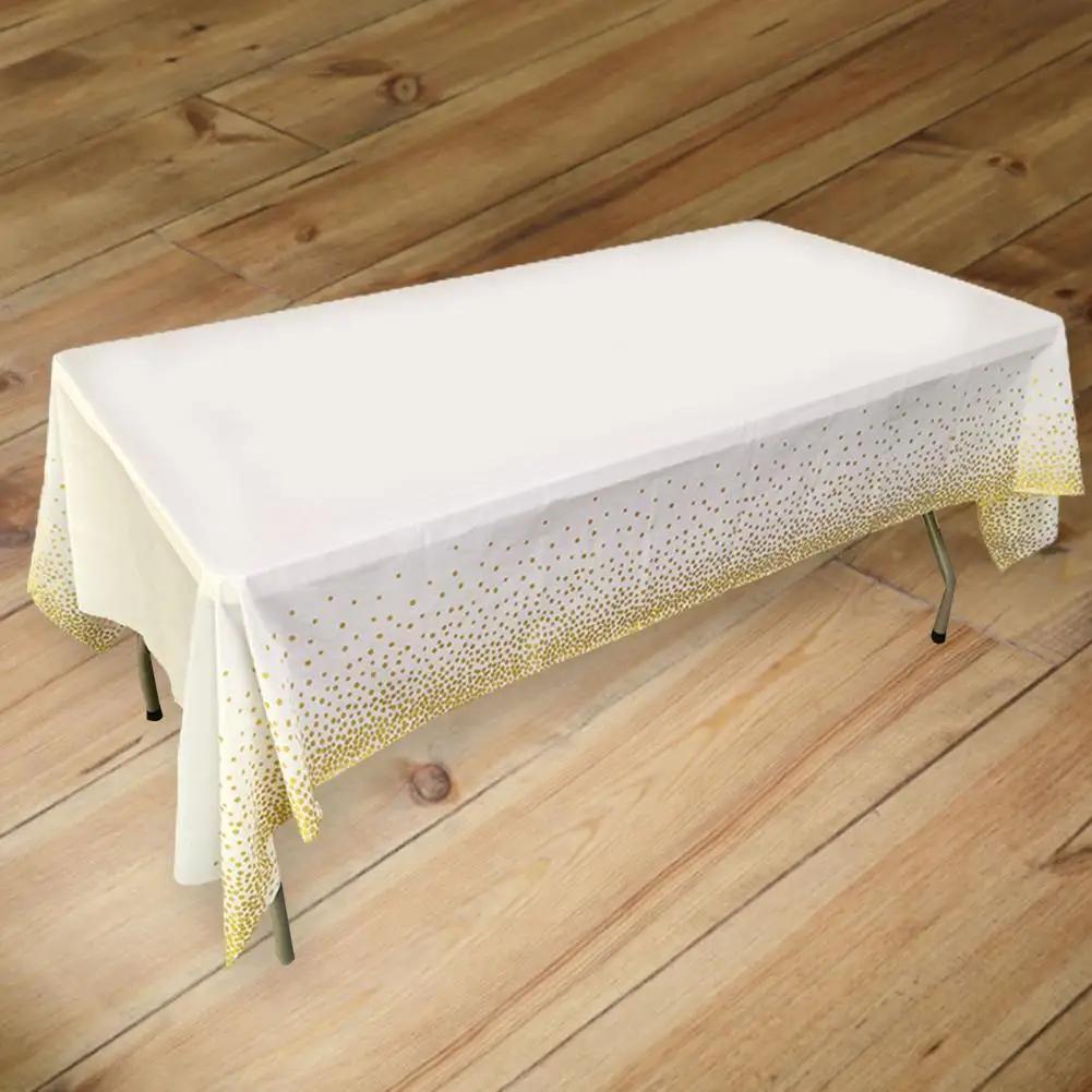

Table Cloth Fabric Useful Rectangle Foldable Disposable Table Runner Fabric Party Supplies Table Runner Tablecloth