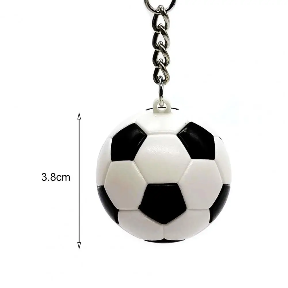 

40%HOT2 Pcs Key Ring Vibrant Color Water-proof ABS School Carnival Reward Soccer Keychain for Kids