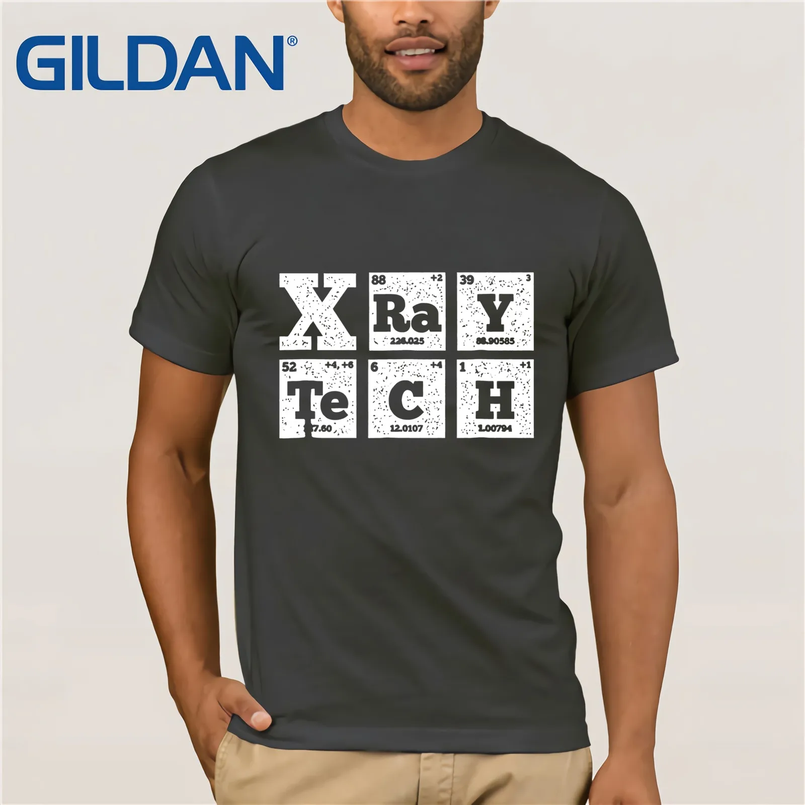 Periodic Table Radiologist Xray T-SHIRT Men's Short Sleeve T-Shirt Funny Tees Cotton Tops T Shirt Tee Present | Мужская одежда