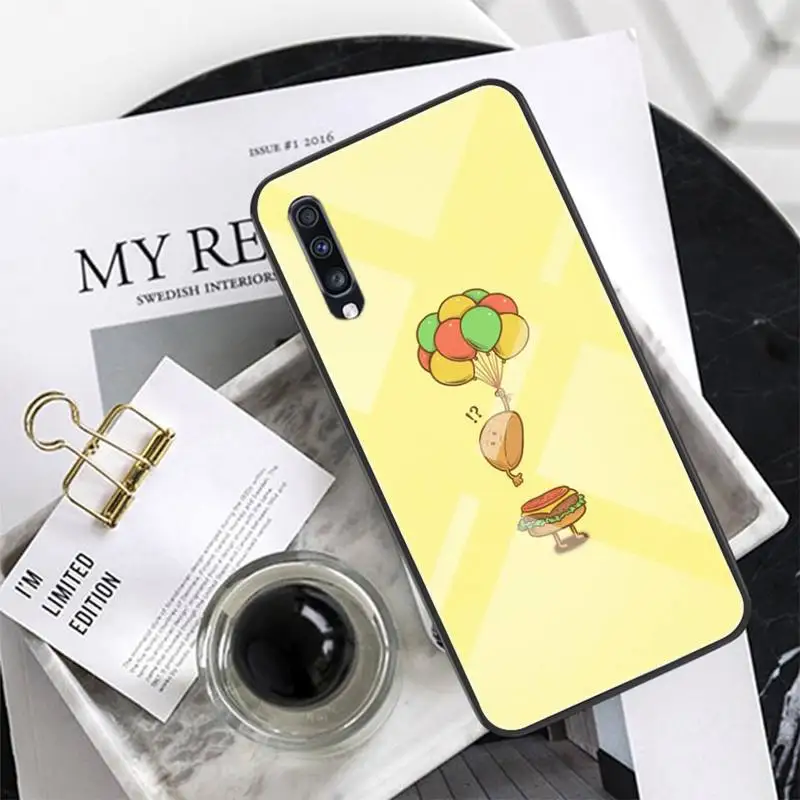 

Fashion Funny Fruit food Phone Case Tempered Glass For XiaoMi 8SE 6 8lite MIX2S Note 3 Redmi Note 7 5 4 Redmi 6A 5Plus 4X