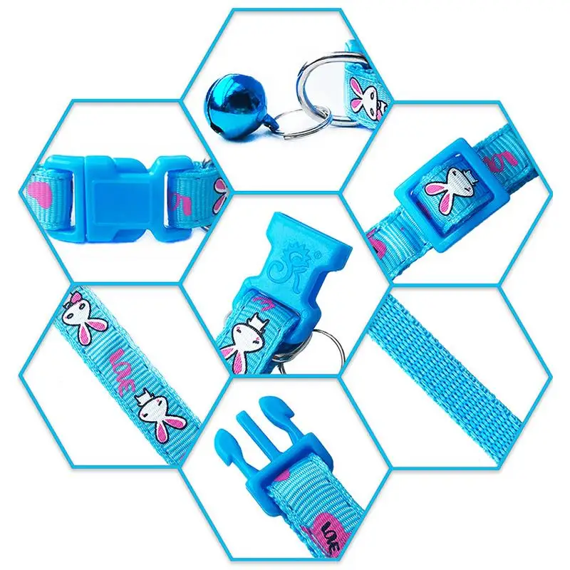 Цветной ошейник для домашних животных ожерелье кошек и кости регулируемый с