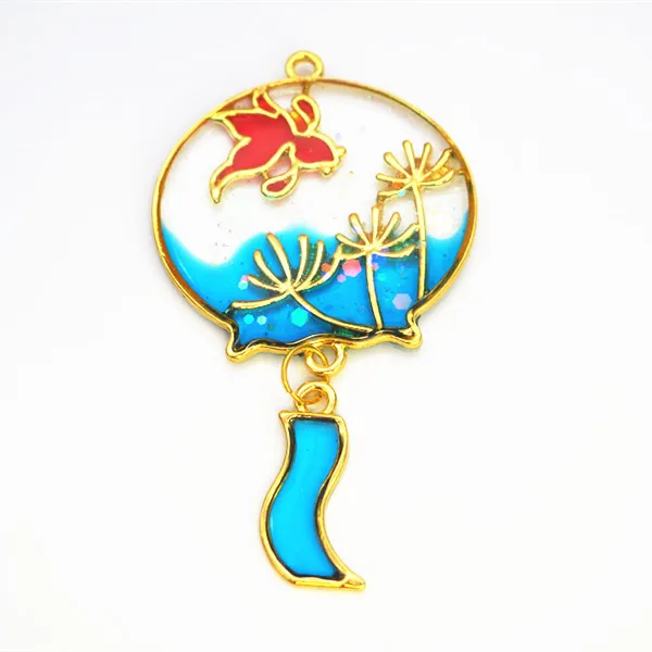 5 шт./лот металлическая рамка с ветряными колокольчиками/лентами подвесная