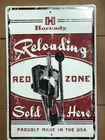 Оловянная и металлическая вывеска Hornady Reloading Redzone, настенный постер, Декор для дома, офиса, бара, кафе, магазина