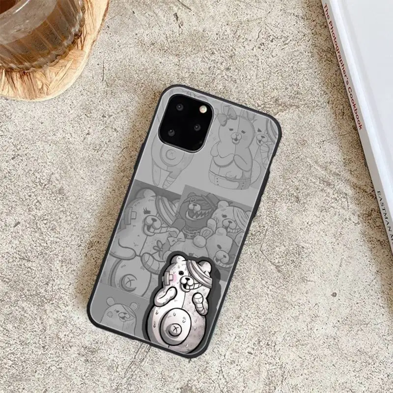 

Anime Danganronpa Monokuma Soft Phone Case For Iphone 6 6s 7 8 Plus XR X XS XSmax 11 12 Pro Mini Max