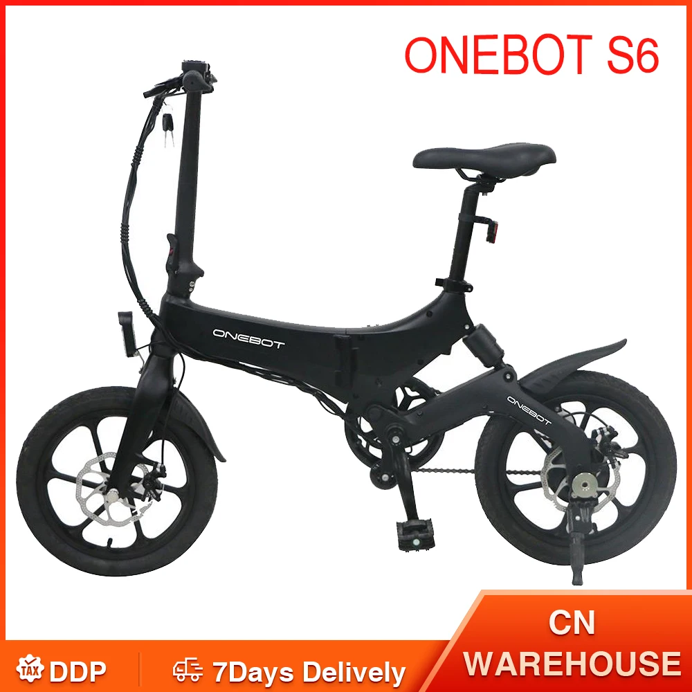 Складной электрический велосипед CN DDP ONEBOT S6 250 Вт макс. 25 км/ч ЖК-дисплей с полным