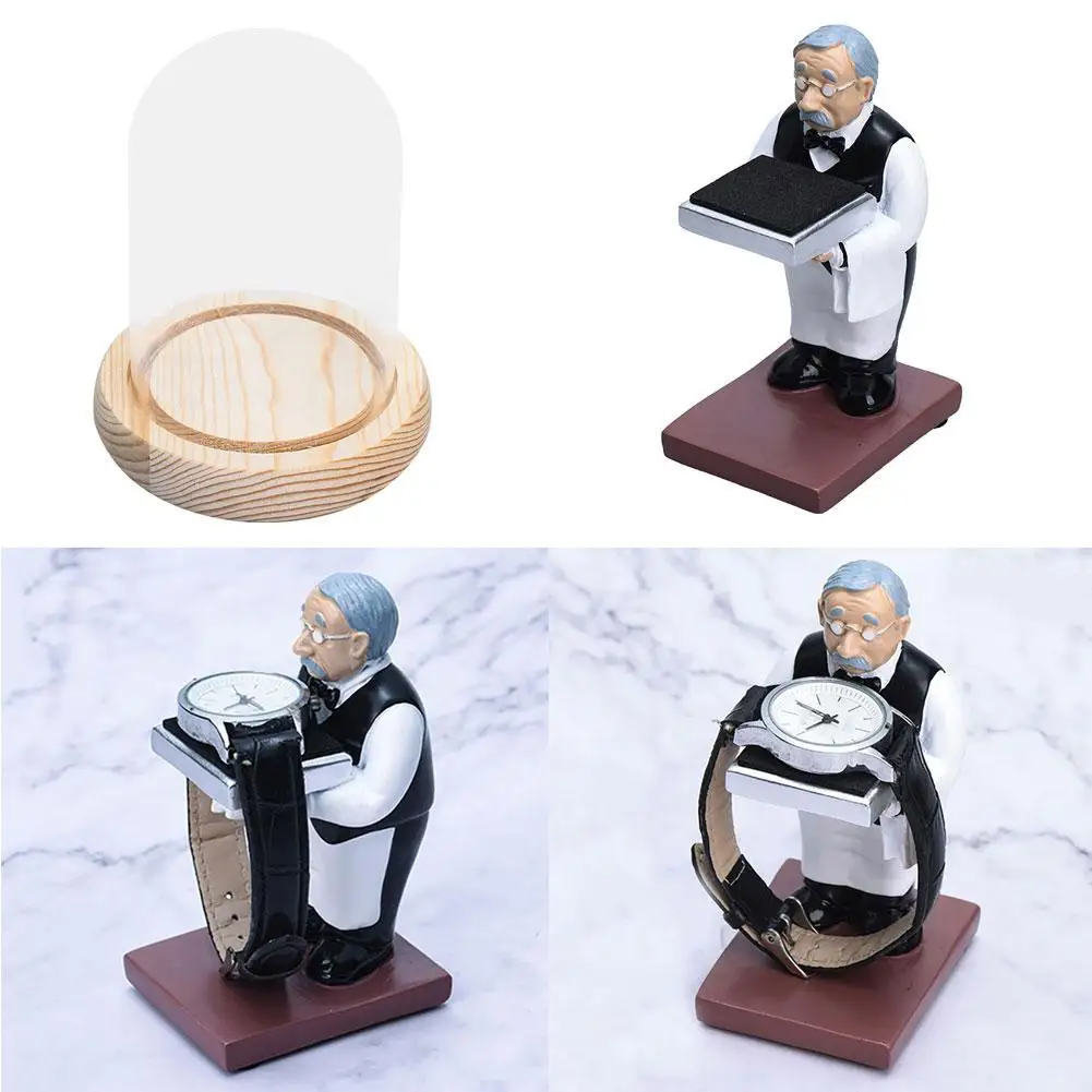 Ключница Butler часы ящик для хранения Чехол Стекло крышка Дисплей Коробка