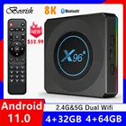 Новинка 2021, ТВ-приставка X96 X4 Amlogic S905X4, Android 11, 2,4 ГГц и телефон, двойной Wi-Fi, 8K, 3D Смарт ТВ-приставка, медиаплеер, высокое качество, ТВ-приставка Поддержка России, YouTube видео M3U