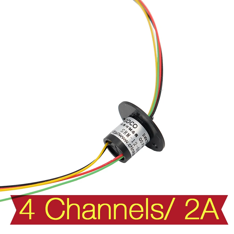 

Micro Slip Ring 4 Channels 2A 12.5mm Rotate Dining Table Slip Ring Electric Collector Rings