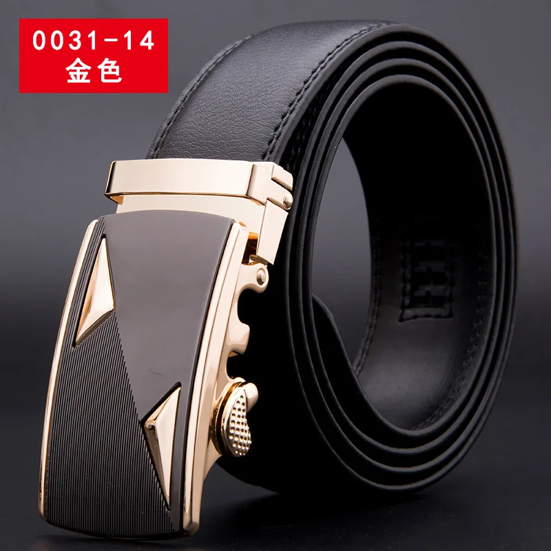 TJ-TingJun ремень мужской Модный корейский деловой из коровьей кожи с автоматической