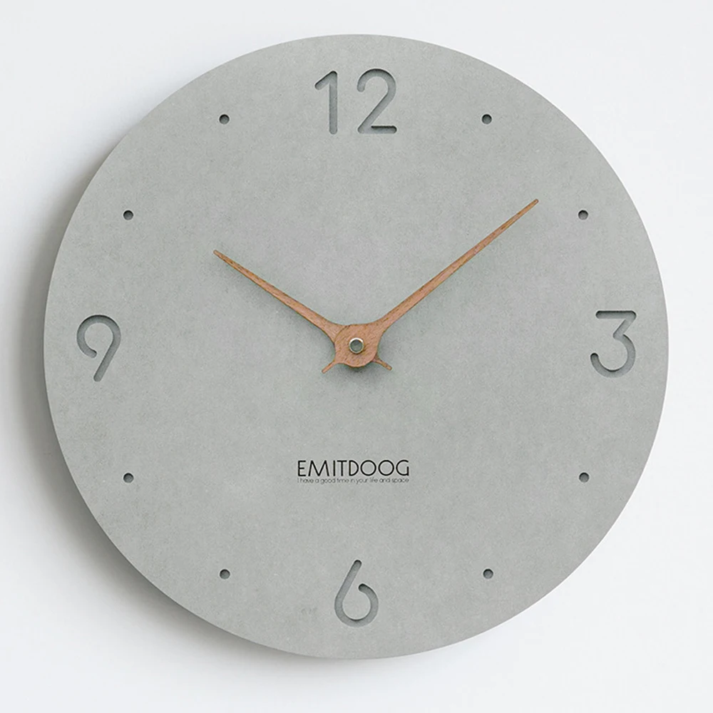 

Simple Creative Wall Clock Silent Modern Wood Light Luxury Living Room Clock Mechanism Nordic Design Zegar Home Decor BE50WC
