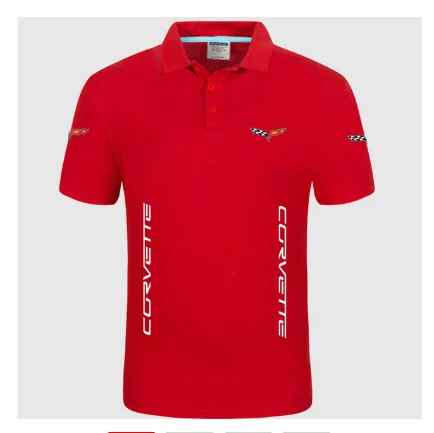 

NEW Summer High quality brand for Chevrolet corvette logo polo short sleeve shirt Fashion casual Solid Polo Shirt unisex shirts7